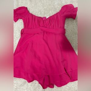 Hot pink romper
